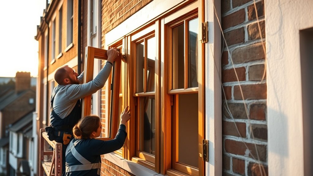 Wooden Window Installation Charlton